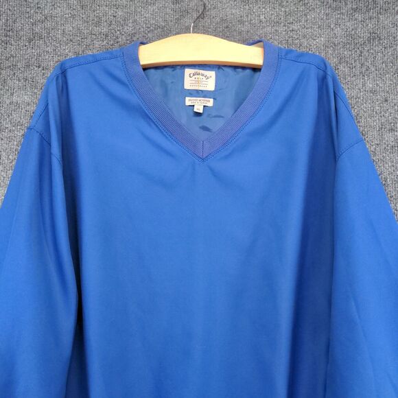 Callaway Golf Sport Men's Outerwear Jacket Blue XL Pullover Brushed Microfiber - Picture 3 of 13